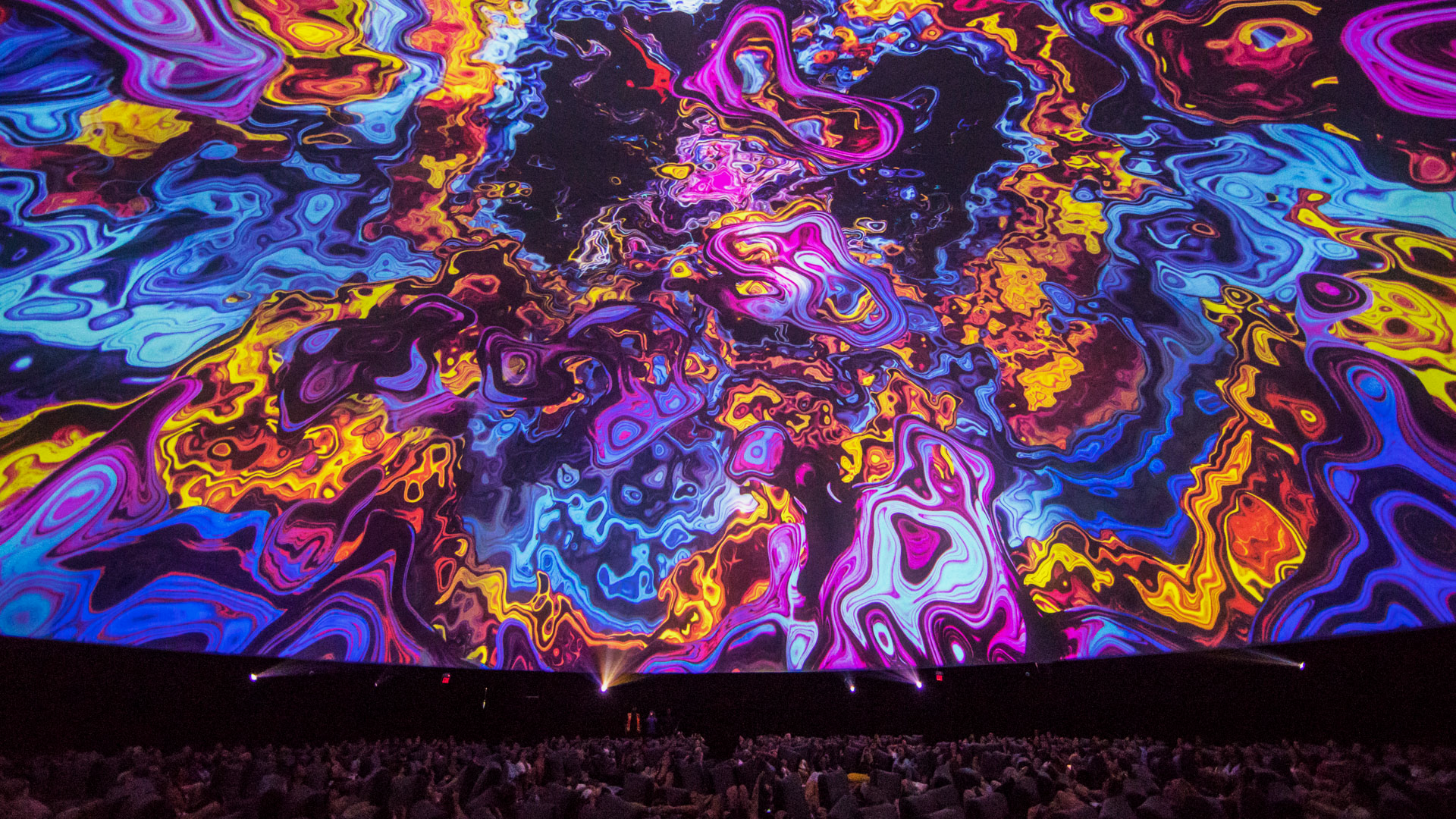 Antarctic Dome immersive projection at Coachella